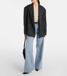 Лимонные джинсы с широкими штанинами Isabel Marant, Ice Blue - фото 2