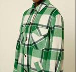 Зеленое плетеное пальто FRNCH - фото 4