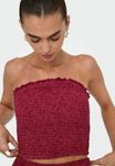 Топ ONLY Top, Earth Red/Red - фото 4