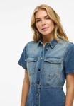 Платье VILA Denim dress, Dark Medium Blue Denim/Blue Denim - фото 4