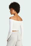 Топ Adidas Originals ESSENTIALS OFF SHOULDER LONGSLEEVE, White - фото 2