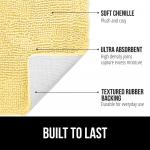 Коврик для ванной Gorilla Grip, 92х61 см, желтый - фото 2