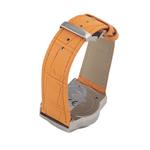 Часы из оранжевой кожи Chronotech, оранжевый - фото 2