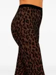 Колготки с леопардовым принтом Wolford, черный - фото 5