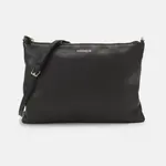 Сумка через плечо Coccinelle кожаная на молнии, черный - фото