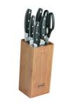 Блок ножей-кистей Кухня, 7 шт RöSle, коричневый - фото