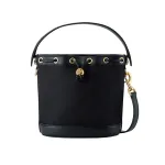 TORY BURCH Монограмма Т Сумка ведро черная - фото