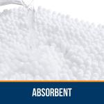 Коврик для ванной Olanly, 77х51 см, белый - фото 5