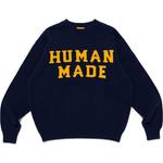 Свитер с интарсией HUMAN MADE, Marine - фото