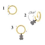 Подвеска Tous Shield Small, темное серебро/драгоценные камни - фото 3