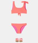Бикини с бантом Il Gufo, Pink Peach/Azalea - фото 2