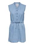 Платье до колена ONLY, светло-синий деним - фото