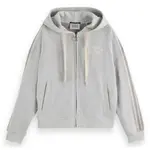 Толстовка Scotch & Soda Interlock full zip, серый - фото 3