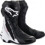 Спортивные мотоботы Alpinestars Supertech R Vented, черный/белый - фото