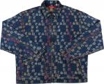 Куртка Supreme Gradient Jacquard Denim Work Jacket 'Blue', синий - фото