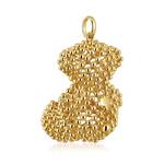 Подвеска Tous Large Texturized Bold Bear, позолоченное серебро - фото 3