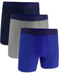 Боксеры Under Armour 3-Pack Performance Tech Solid 6" Boxer Briefs, цвет Royal - фото
