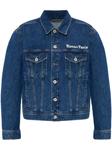 Джинсовая куртка с вышитым логотипом Kenzo, синий - фото