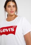 Футболка женская Levi's с логотипом бренда, белый - фото 4