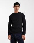 Лонгслив  Asos Design Essentials Crew Neck, черный - фото