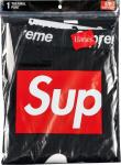 Брюки Supreme x Hanes Bones Thermal Pant (1 Pack) 'Black', черный - фото 2