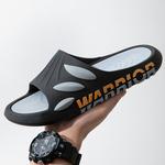 Домашние сандалии WARRIOR, черно-зеленые - фото 8