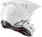Мотокроссовый шлем Alpinestars s-m5 solid 2024, White - фото 2