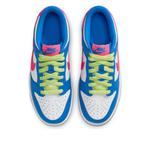 Кроссовки (GS) Nike Dunk Low 'Photo Blue White Light Lemon Twist Hyper Pink' - фото 4