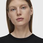 Серьги Tous Basics Short Braided, 10 мм, серебро - фото 4