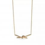 Колье Tiffany Knot, желтое золото - фото 2