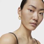 Серьги-кольца Tous Gloss Triple, 20 мм, серебро с 18-каратным золотым покрытием - фото 5