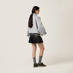 Юбка из кожи наппа Miu Miu, черный - фото 3