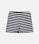 Полосатые махровые шорты Jade Swim, Navy Stripe - фото