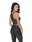 Топ LASCANA ACTIVE Crop, черный - фото 3