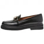 Лоферы женские черные Flattered - фото