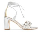 Сандалии Bernardo Ieda Sandal, Silver Metallic Leather - фото 3