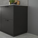 Крышка панели FÖRBATTRA IKEA, 62x220 см, матовый антрацит - фото 2