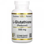 L-глутатион California Gold Nutrition 500 мг, 120 капсул - фото