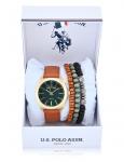 Часы U.S. Polo Assn Mens Bron Stackable, 2 шт, коричневый - фото 2