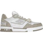 Кроссовки Louis Vuitton Trainer Sneaker, бежевый/белый - фото