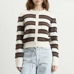 Сакийский кардиган Samsøe Samsøe, Black Coffee Stripe - фото 2