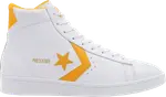 Кроссовки Converse Pro Leather High White Amarillo, белый - фото