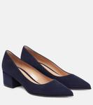 Замшевые туфли Gianvito Rossi, синий - фото