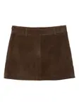 Замшевая мини-юбка Giuseppe Di Morabito, коричневый - фото