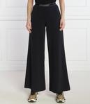 Брюки женские Ea7 клеш от бедра из модала, черный - фото