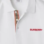 Белая футболка-поло Burberry для мужских коллекций SS24 - фото 9