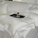 SiJiiEE Комплект постельного белья с шелковым кантом Gray - фото 5