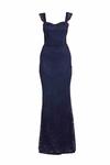 Платье WAL G. AMI MAXI DRESS, Navy Blue/Dark Blue - фото 4