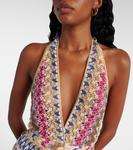 Ромпер с зигзагообразным ламе Missoni, Multi w/White Base - фото 4