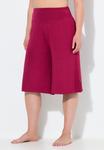 Пижамные брюки Ulla Popken WIDE-LEG FLARED BERMUDA , Dark Red/Red - фото